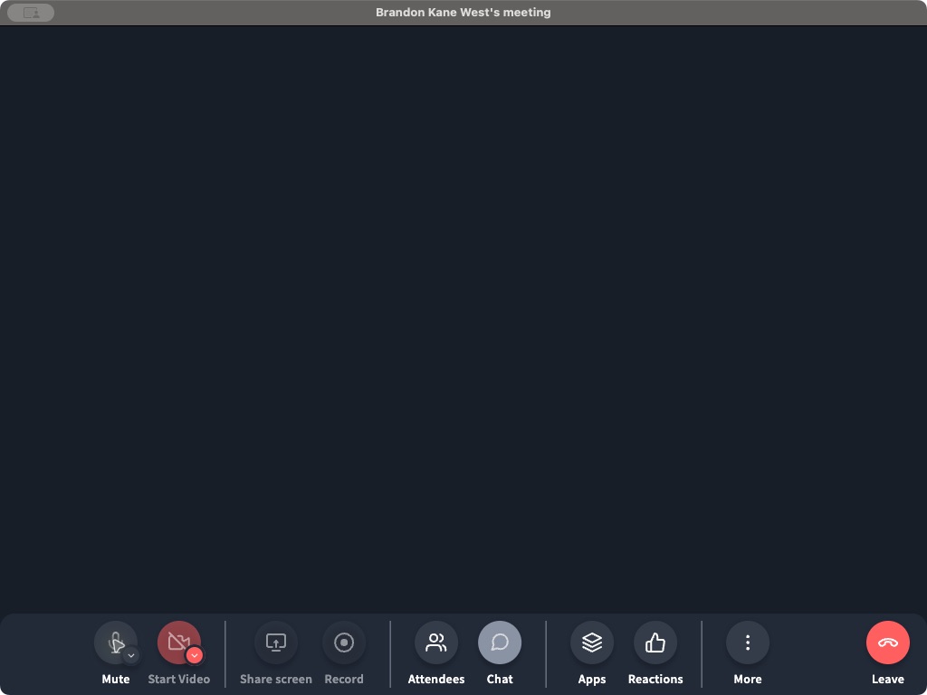 The full Phound desktop meeting window and its toolbar